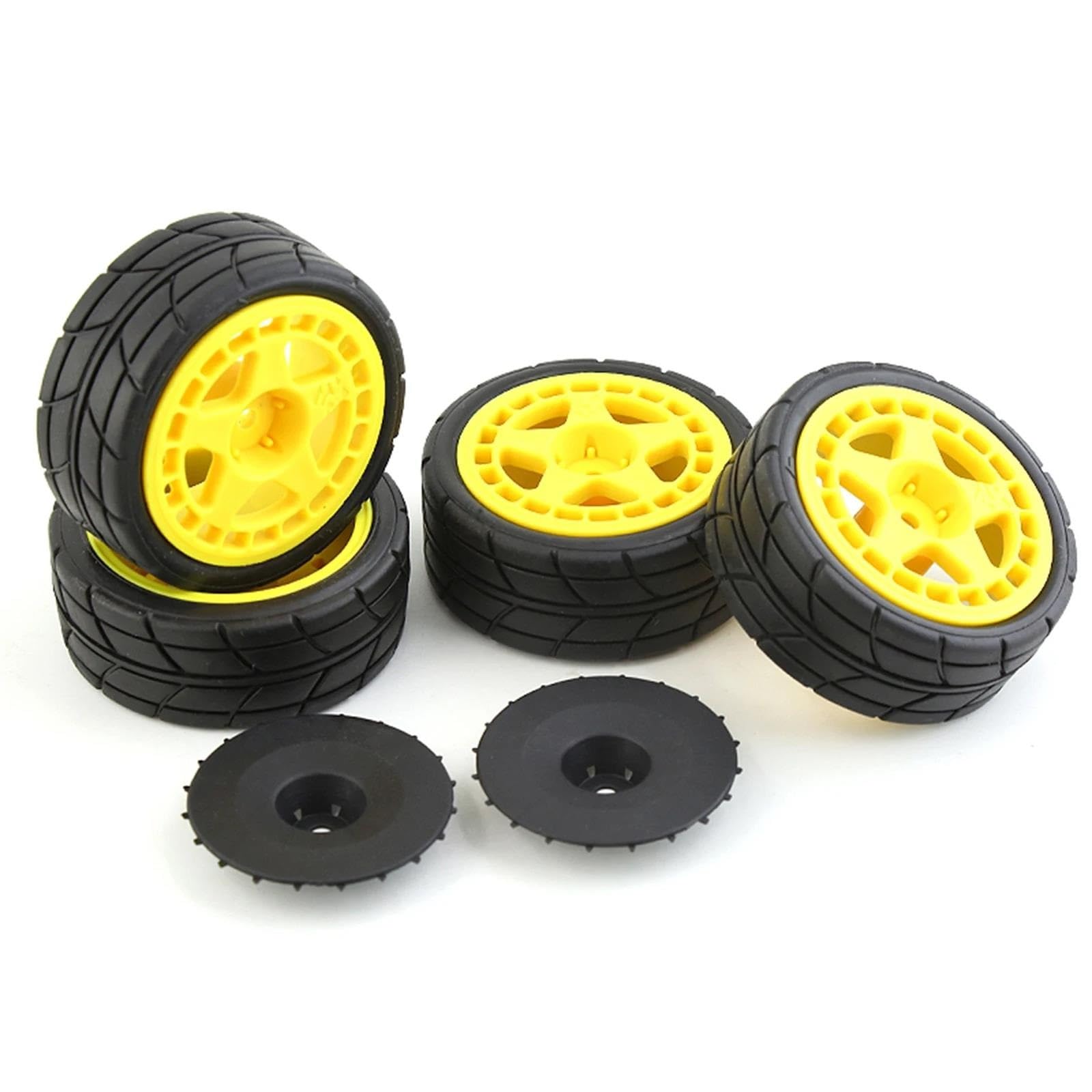 RC Car Pneumatico Ruota Compatibile Con Chevrolet Per C3 Per Tamiya Per TT01 TT02 XV01 TA06 PTG-2 RC Per Pneumatici Per Auto Per Corsa Su Ruote In Plastica Per Pneumatici Da Per Strada Per 1/10(Color2