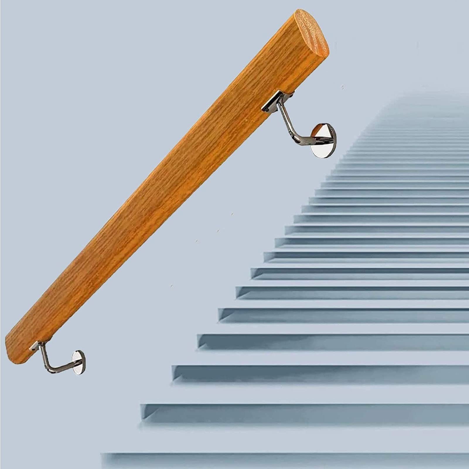 Main courante avec poignée de vieil homme : sécuriser l'escalier pour personnes âgées
