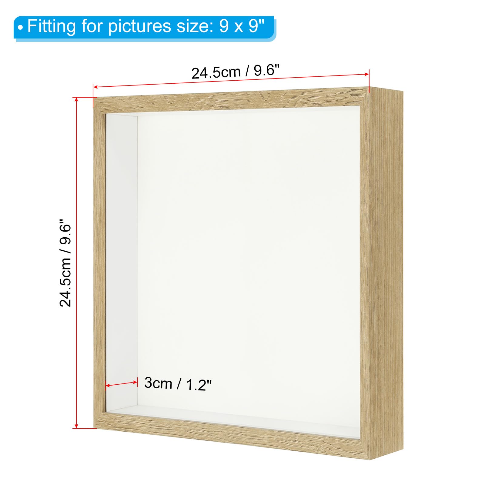 PATIKIL 9x9 Shadow Box Frame - Image 2