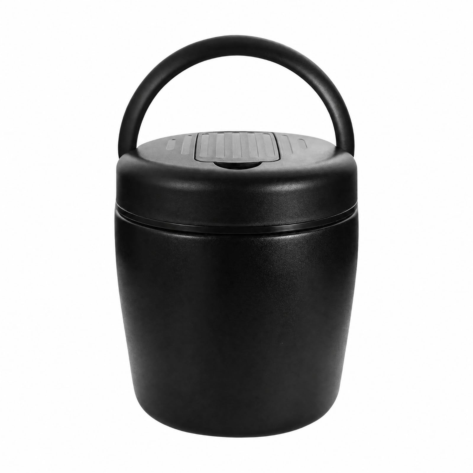 Portacomidas Acero Inoxidable 304 Resistente Al Óxido Portacomidas Acero Inoxidable Compacto Recipiente con Asa Transporte para Escuela, Negro, 1.2L