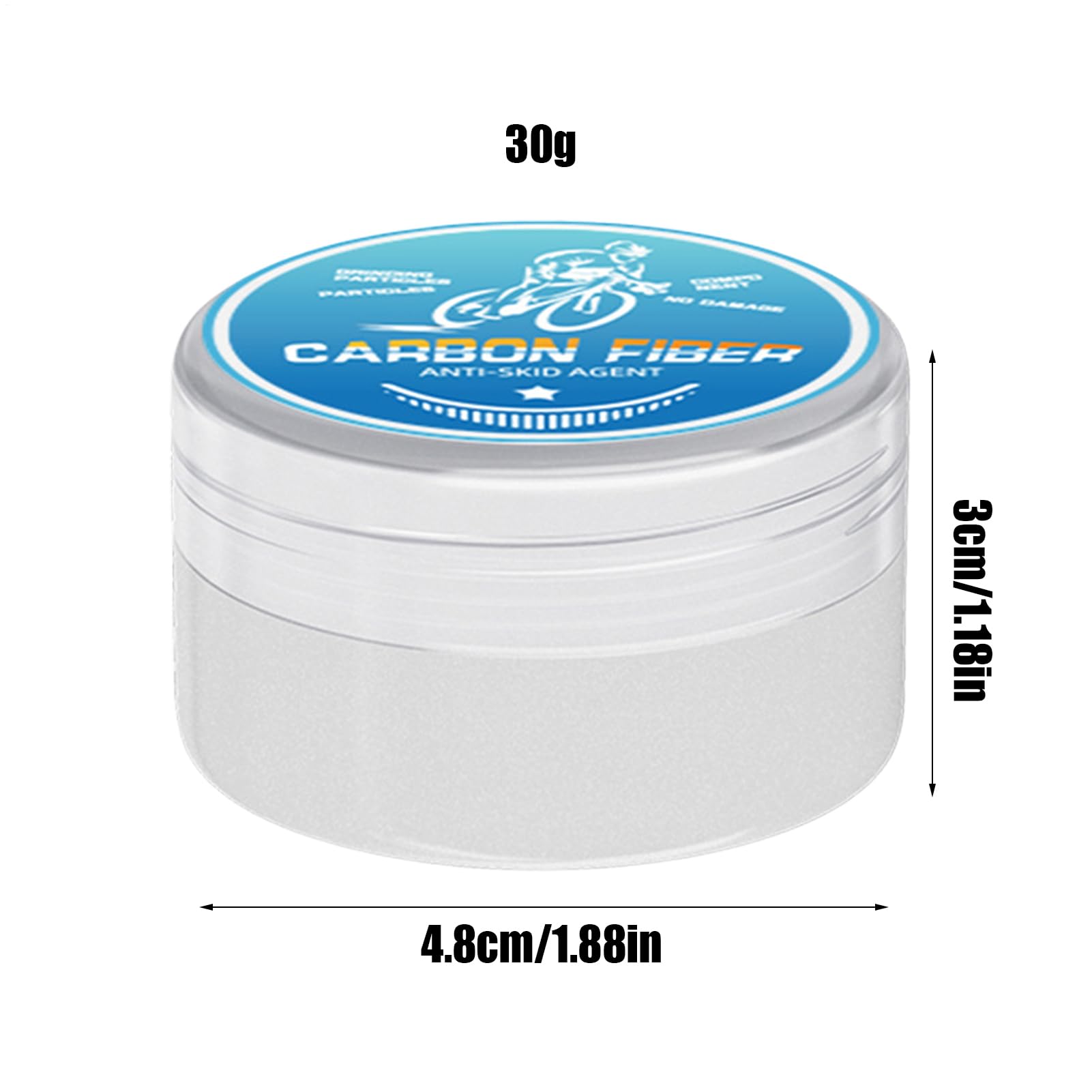Pasta di attrito per bicicletta – 30 G in fibra di carbonio antiscivolo | Lubrificante resistente al calore per reggisella per bici da strada, di manutenzione lubrificante per mountain bike ad