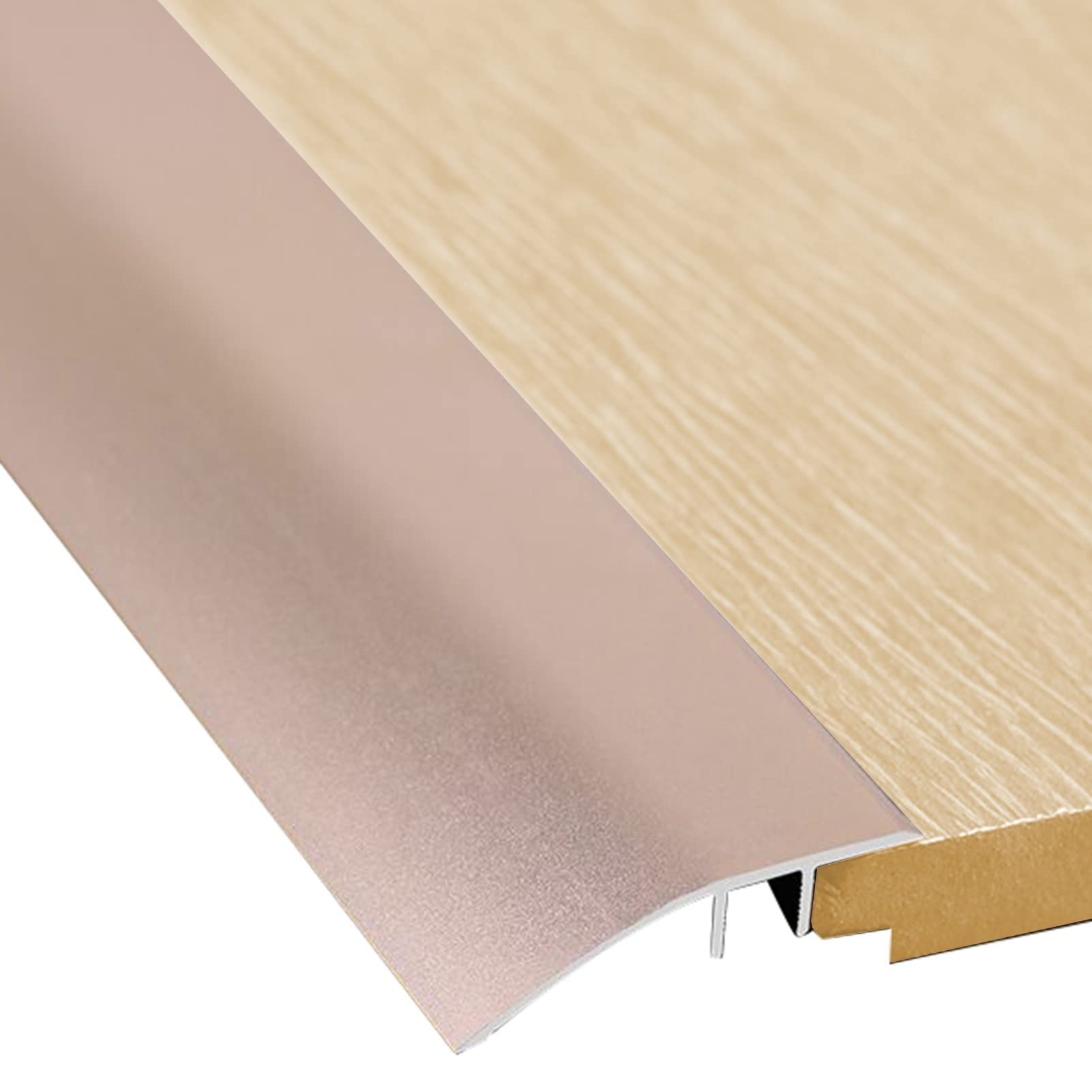 Remys Purple Gold Self Adhesive Floor Cover Strips/Gap Connecting Strips,95/105/115/125/135/145 Cm Doorway Floor Transition Strip, For Threshold Height Less Than 1 Mm(,145Cm/57.1In)
