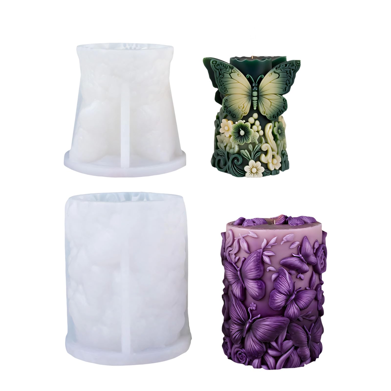 Whoasyst Decorative 3D Flower Soap Mold Strong Silicone for Artistic Activities Home Decor Molds