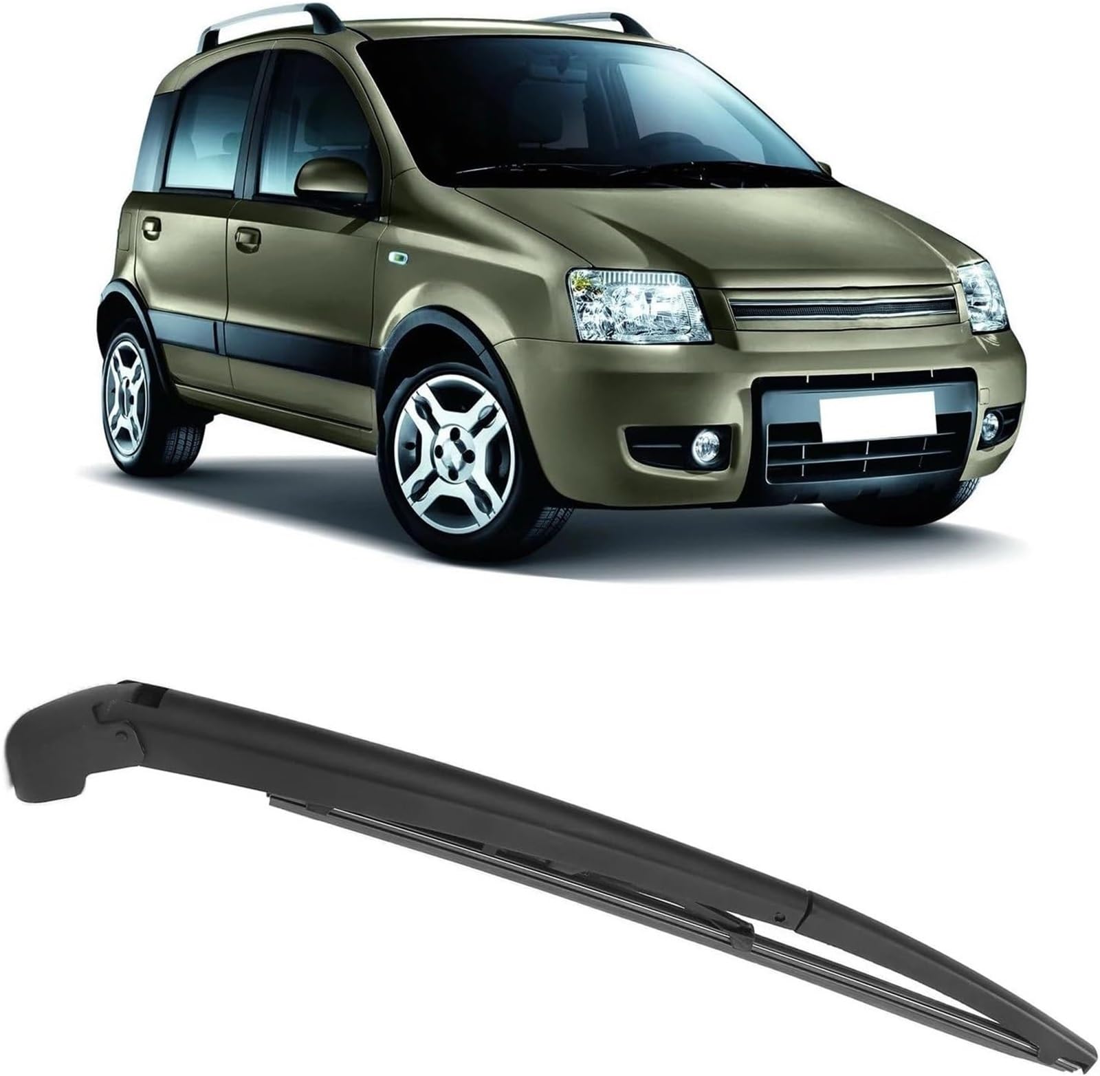 tergicristallo Kit braccio e spazzola tergicristallo posteriore per Fiat per Panda 169 2003-2012