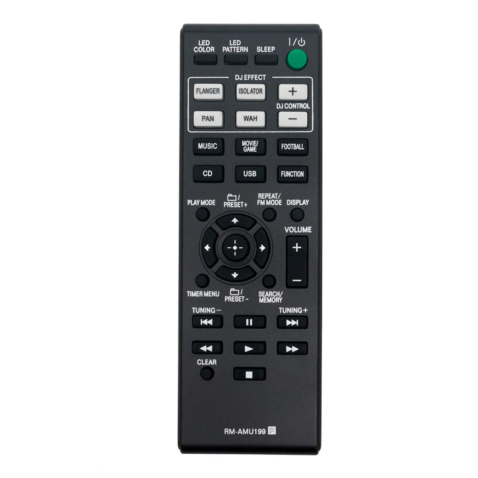 RM-AMU199 Replaced Remote Control-Fit for-Sony Home Audio System LBT-GPX555 SHAKE-55 MHC-V5 MHC-GPX555 SHAKE-77 SHAKE-33 SHAKE55 MHCV5 SHAKE99 LBTGPX555 MHCGPX555 SHAKE-99 MHC-GPX888