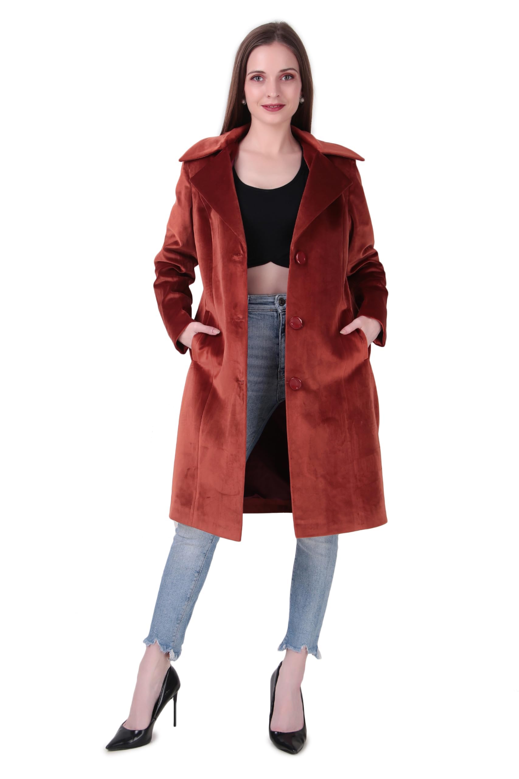 Women's Velvet Blazer | Single-Breasted Formal Coat for Office, Party & Casual Wear | Soft Premium Velvet Jacket-image-39