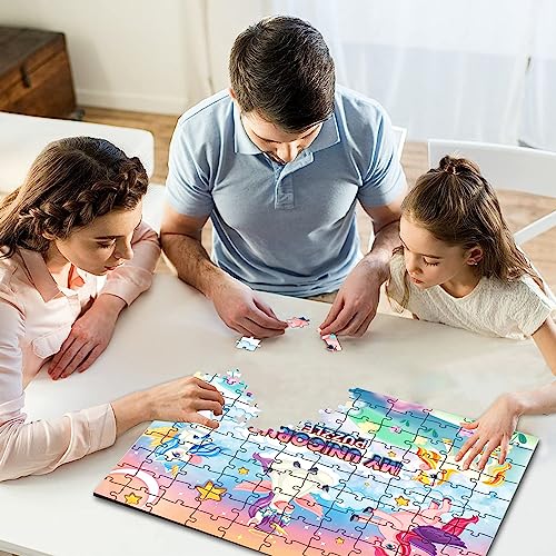 Image of Ankit Toys & Games 100-Piece Jigsaw Puzzle for Kids, Educational, Develops Motor Skills & Cognitive Learning (My Unicorns)