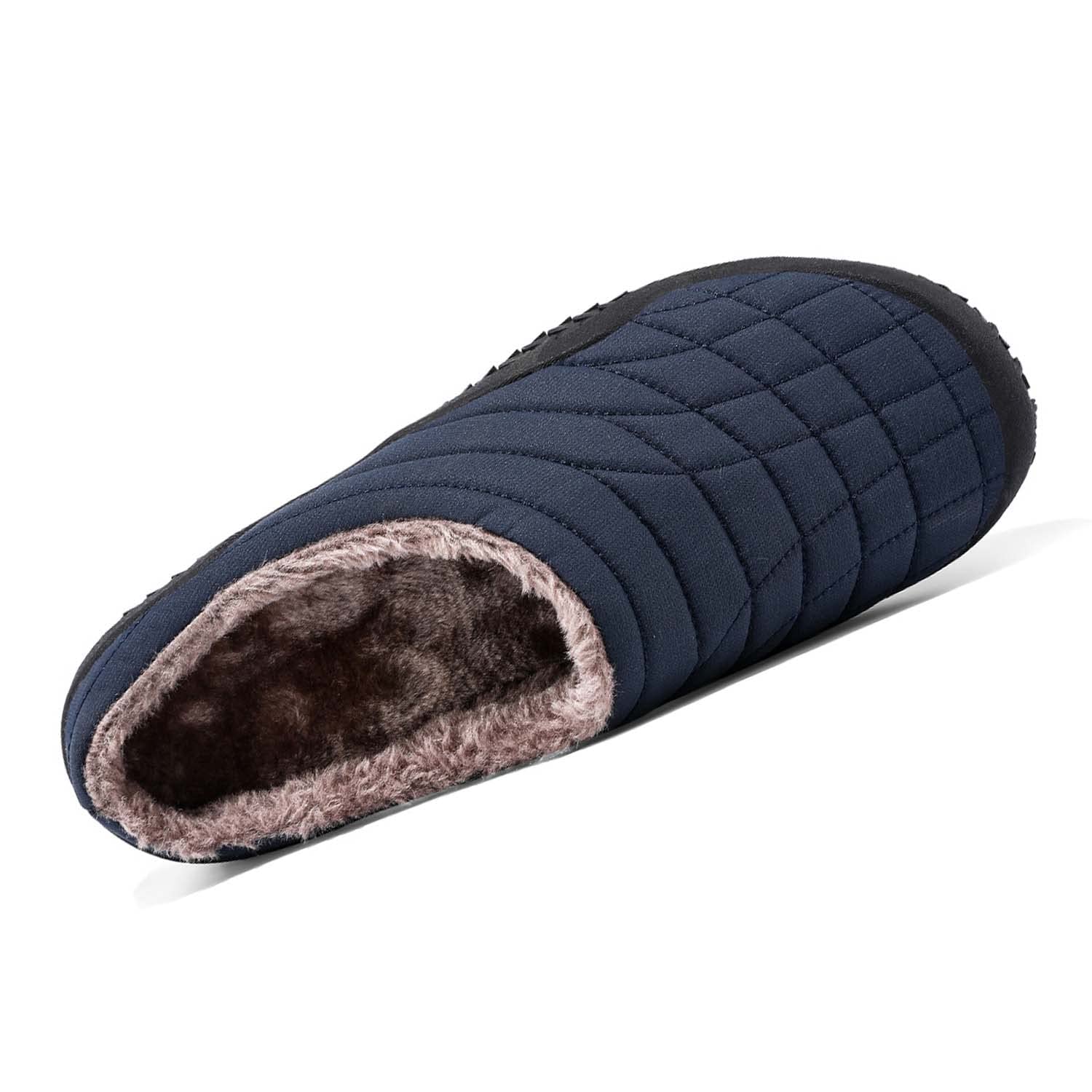 CERYTHRINA Zapatillas de estar por casa para hombre y mujer, forro cálido, impermeables, para interiores y exteriores, antideslizantes, para invierno, Marine 3, 40 EU