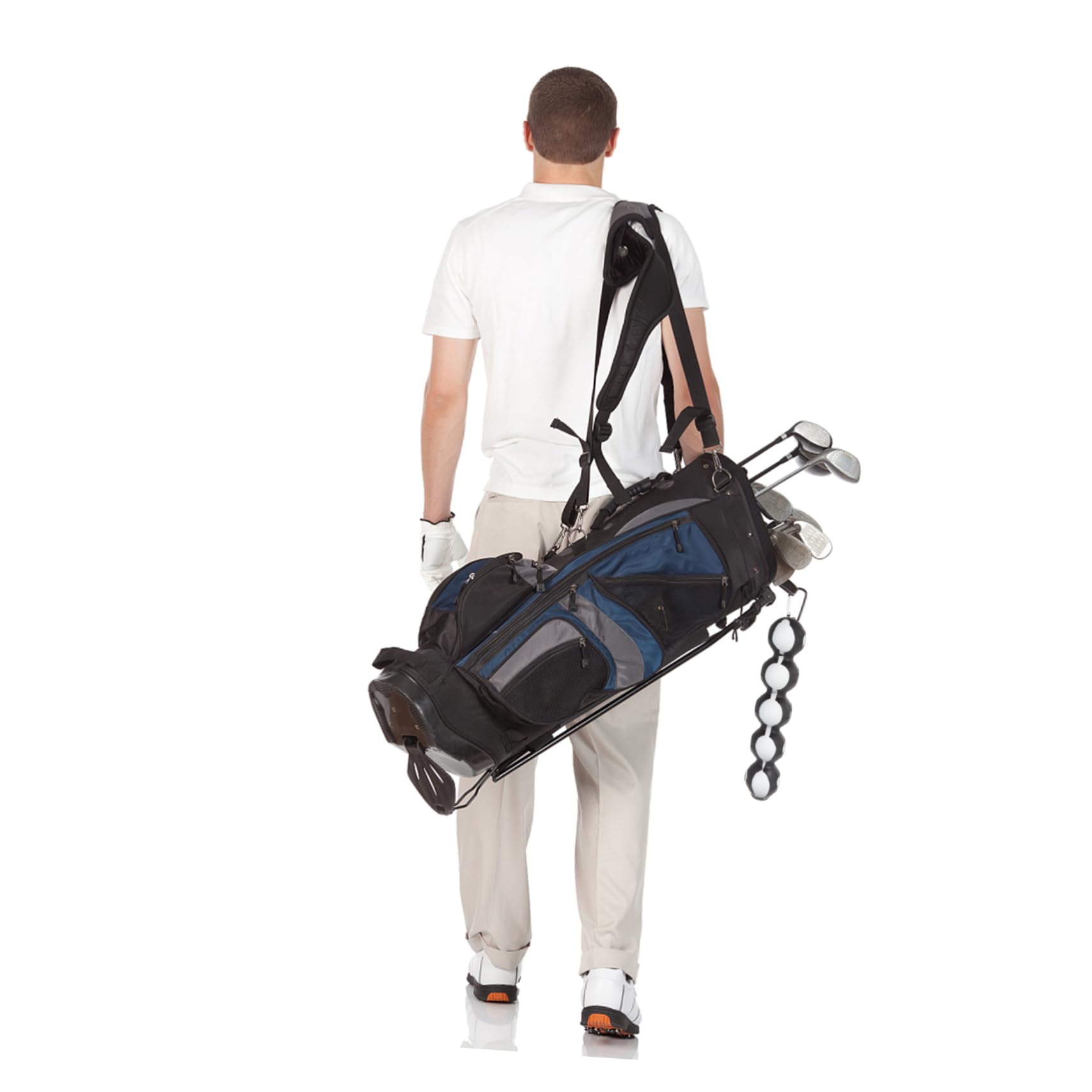 Porte-balles de Golf en Silicone Noir Élastique Résistant Hommes