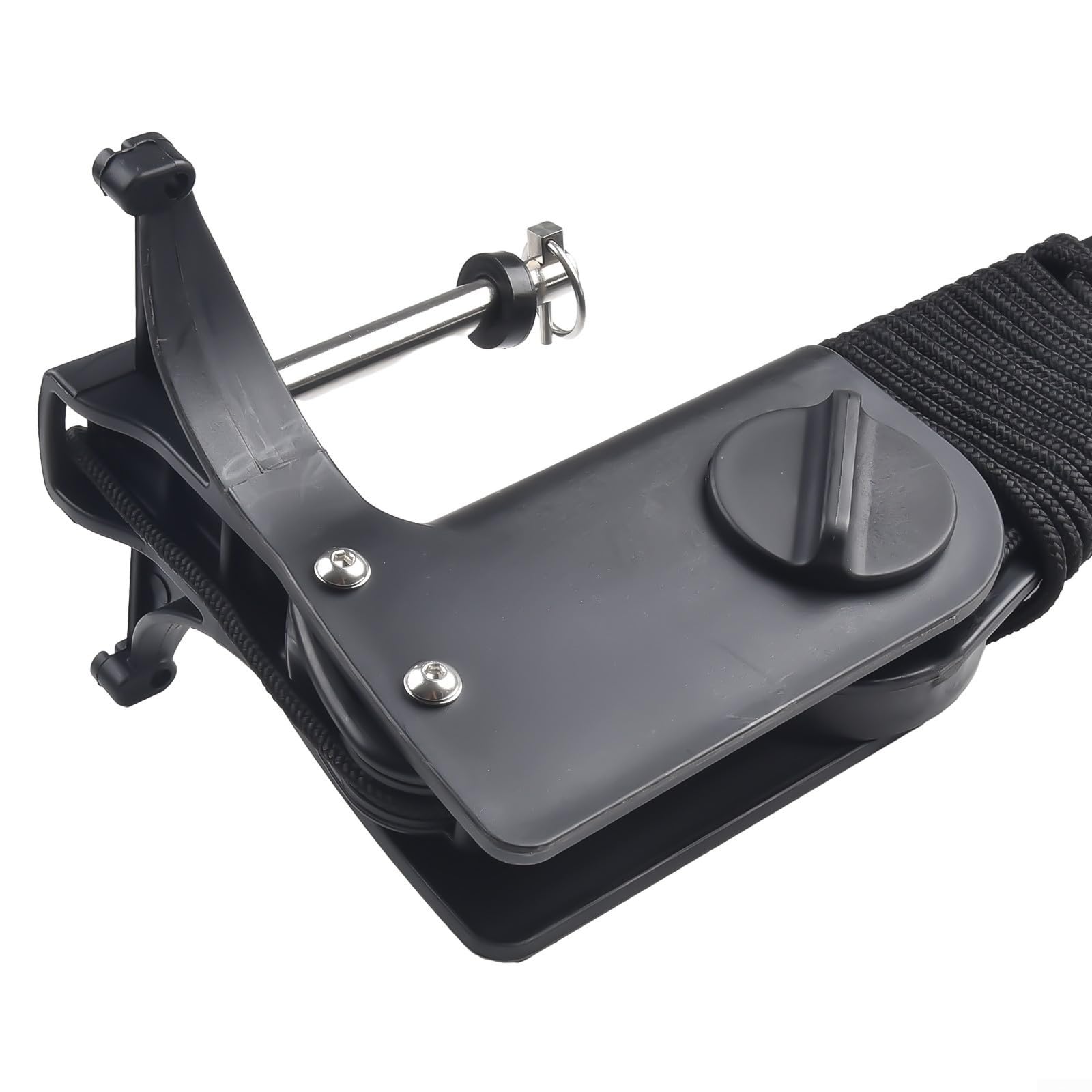 Ruder mit Seilzugsystem für Kanu und Boot Lenksteuerung, 51 x 12,5 cm Nylon Big Tail Ruder Zubehör für Angeln Kajaks und Wasserfahrzeuge