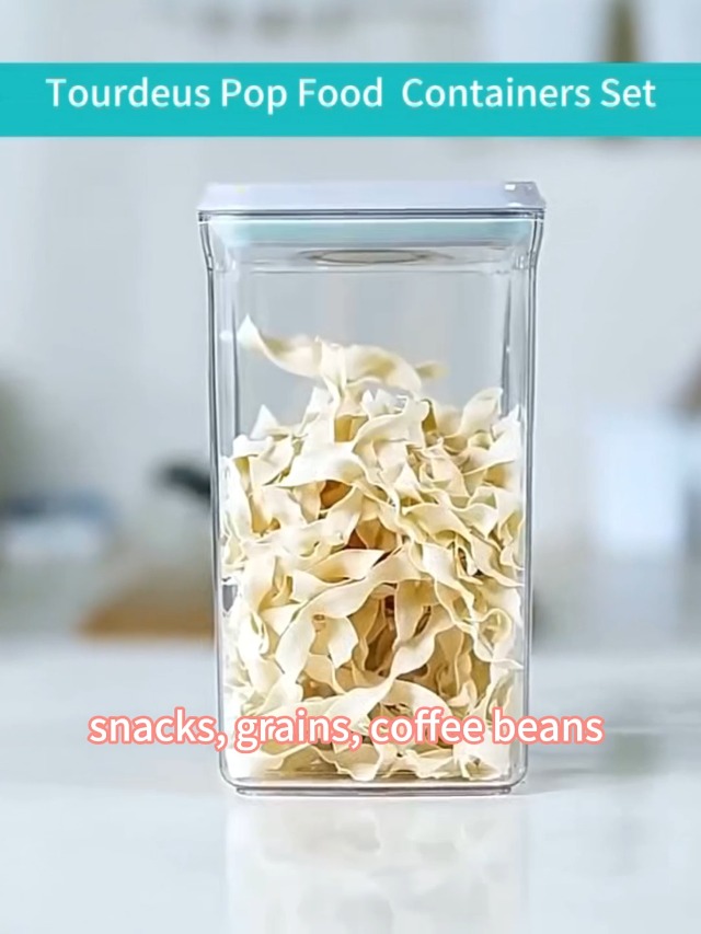 Amazon.com: Tourdeus 0.6 Qt Airtight Snack Containers, 3 Pack