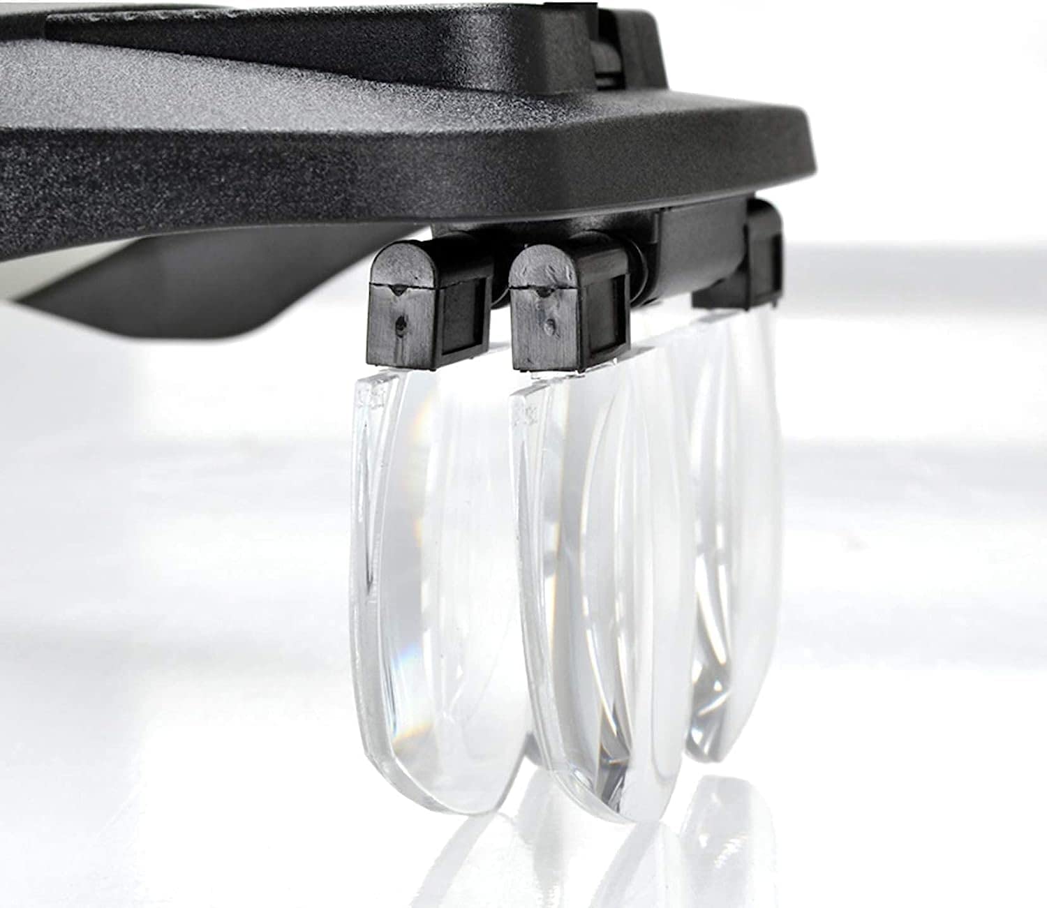 Lupas, Lupa Iluminada con Luz Led, Lupa De Diadema con 4 Lentes Diferentes, para Trabajos De Precisión, Lupa para Joyería, Relojería, Costura, Reparación Electrónica, Lup