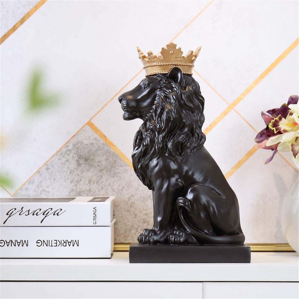 Amazon.co.jp: 置物 王冠を被ったライオン 彫刻風 ヨーロピアン調 3色