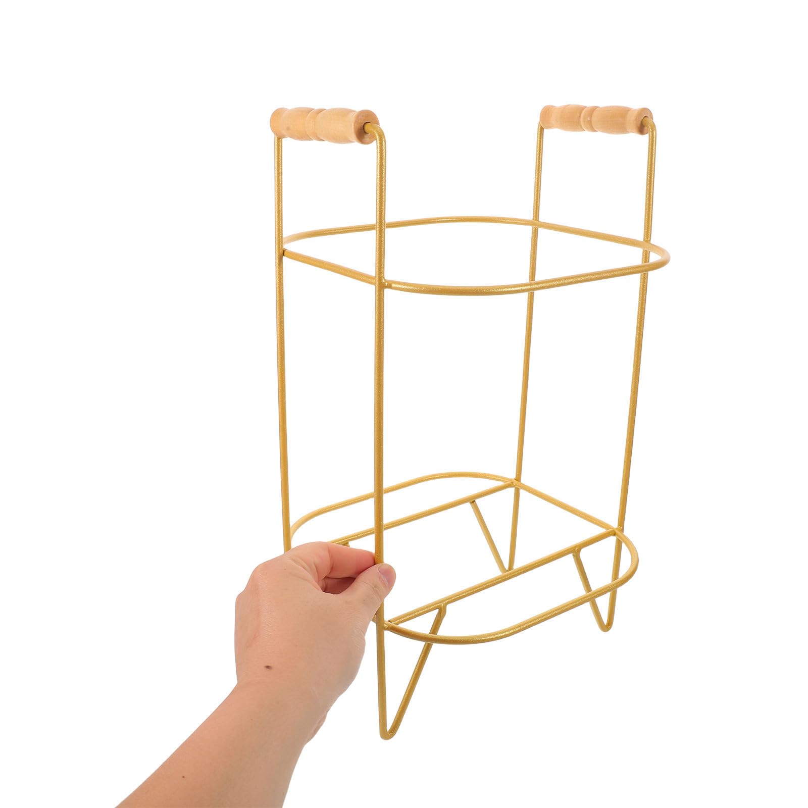 POPETPOP Soporte para Barril de Cerveza de 8 litros, Hierro y Madera