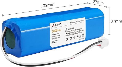 Miniatura 6 de 5800mAh Upgraded Replacement Battery for Lydsto R1, for Proscenic M7 Pro M8 Pro M7 Max, for Uoni V980 Max V980 Plus, for Roidmi Eve Plus, for Viomi