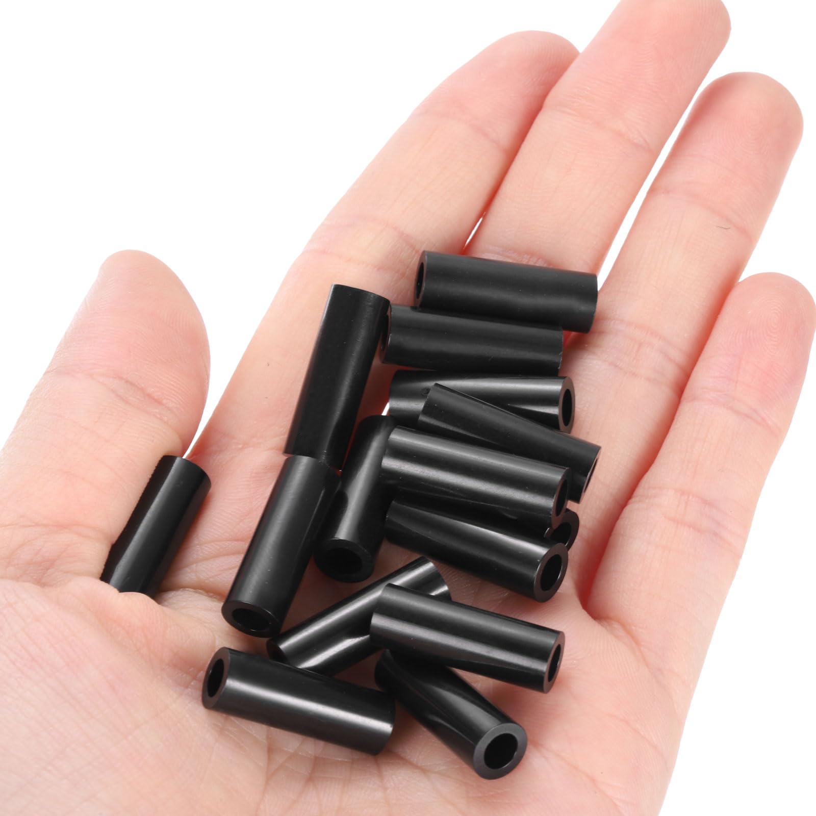 100 Distanziali In Nylon Per Viti M4 - 4mm Interno, 7mm Esterno, 20mm Altezza - Nero, Per Elettronica E Meccanica - Foto 6