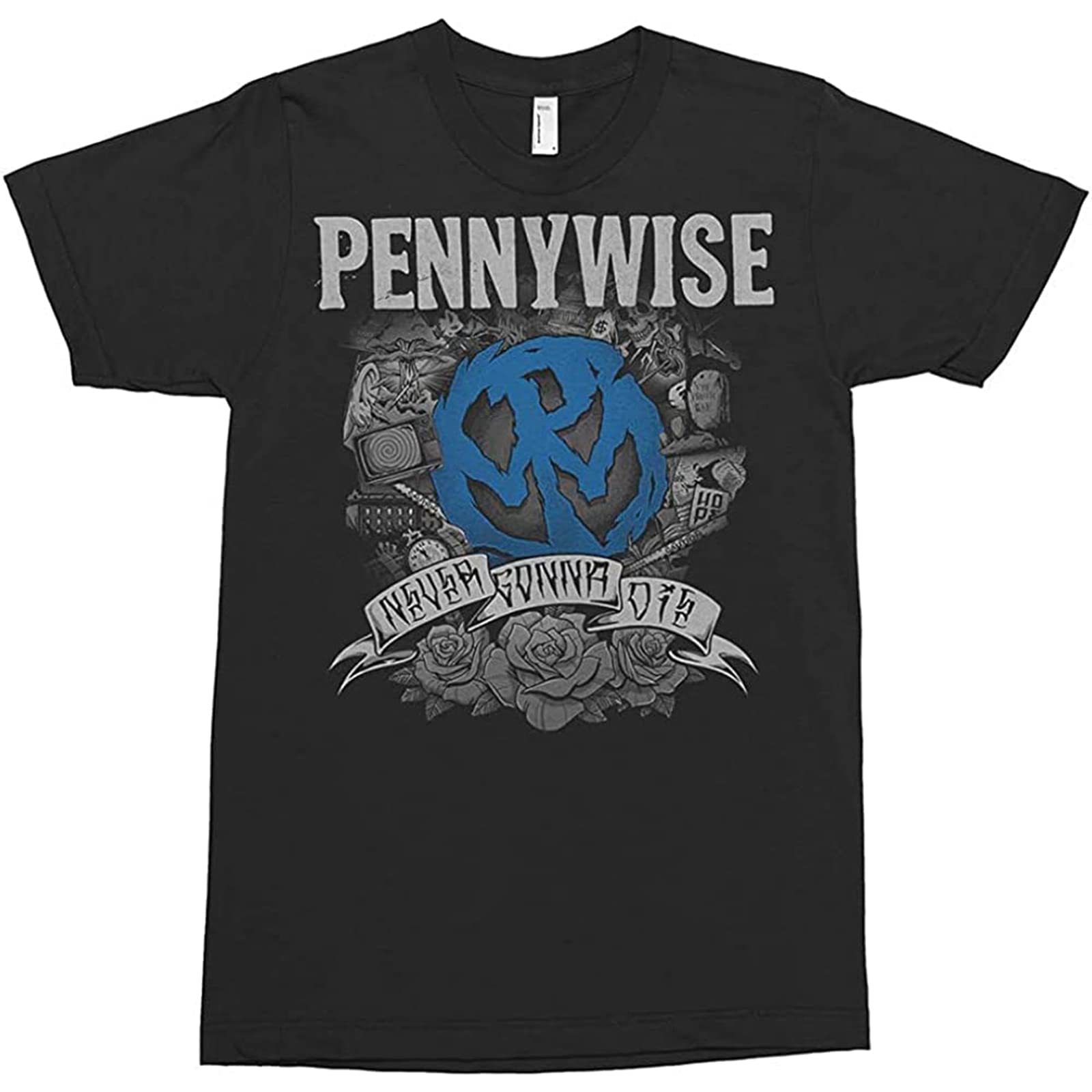 ZenzEs Pennywise Men's Never Gonna Die T Shirt Size XL Black