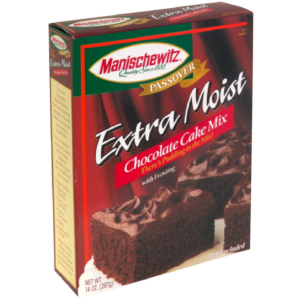 Manischewitz Cake Mix, Extra Moist Chocolate Cake, Passover, 14-ounces (Pack of 4)