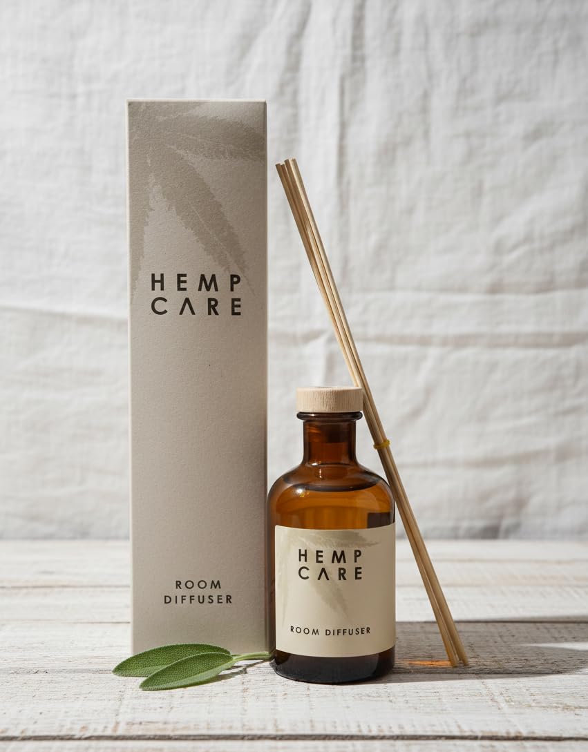 NOVITA' 2026 - Hemp Care Profumatore Ambienti a Bastoncini 400ml - Diffusore Fragranza Naturale all'Olio di Canapa Bio - Profumo Persistente per Casa e Ufficio - Made in Italy