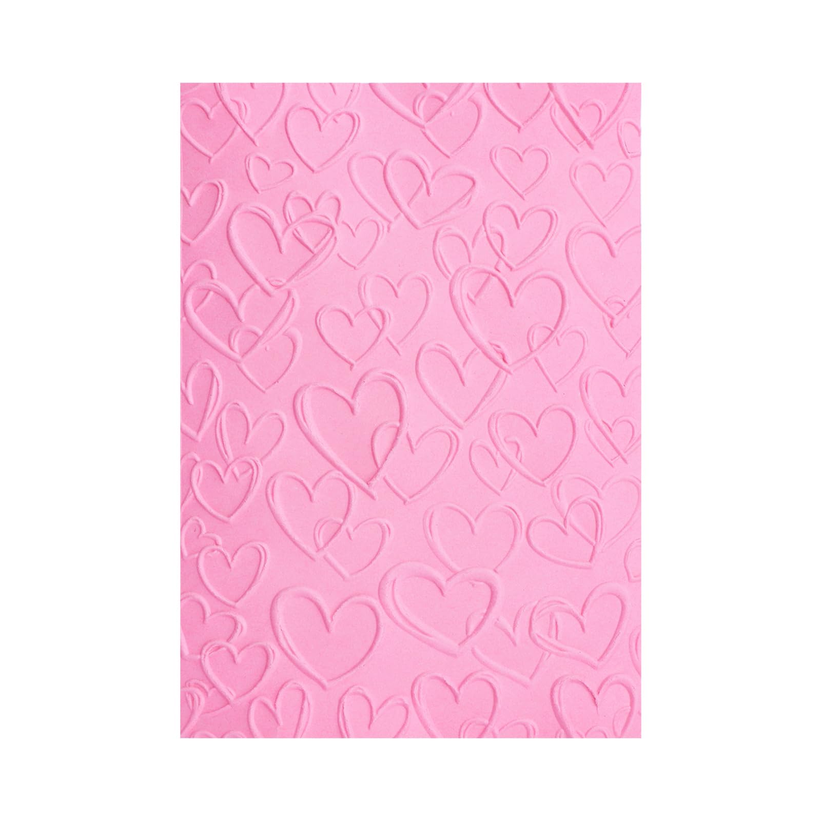 BAOFALI 3D Embossing Folder for Card Making, Love Plastic Texture Fades Embossing Folder Template for Scrapbooking Cardstock Album DIY Decoration Paper Crafting 6.3x4.5inch