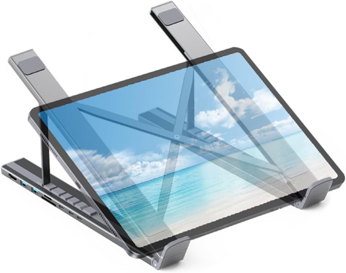 ラップトップ用　格納式スタンド付き15インチスクリーン外部モニター ラップトップ用 格納式スタンド付き15インチスクリーン外部