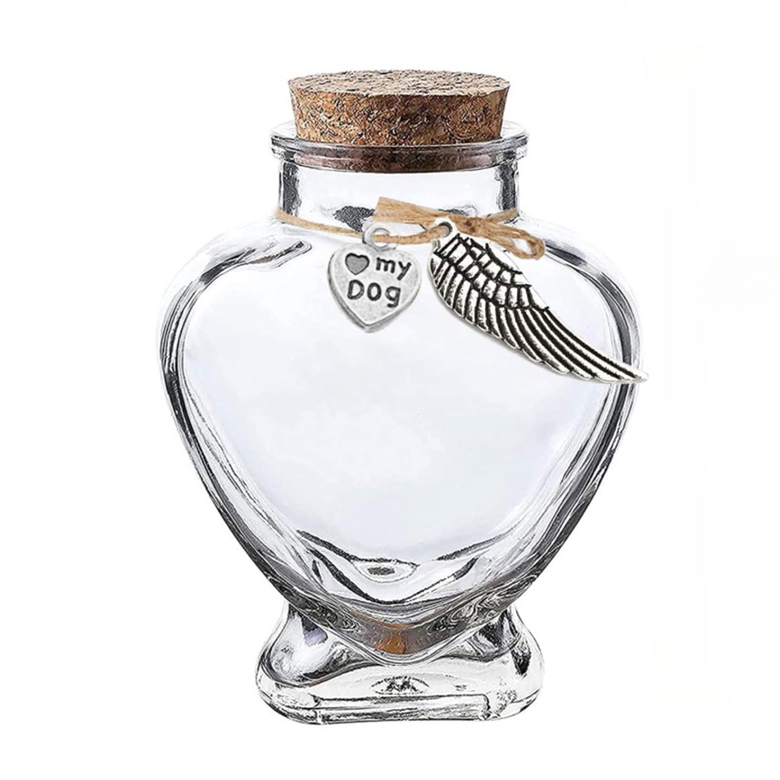 Zwwaazhf A Glass Keepsakes Container For Preserving Pet Hair Or Shes Memorial Nd Secure Storage Shes Container