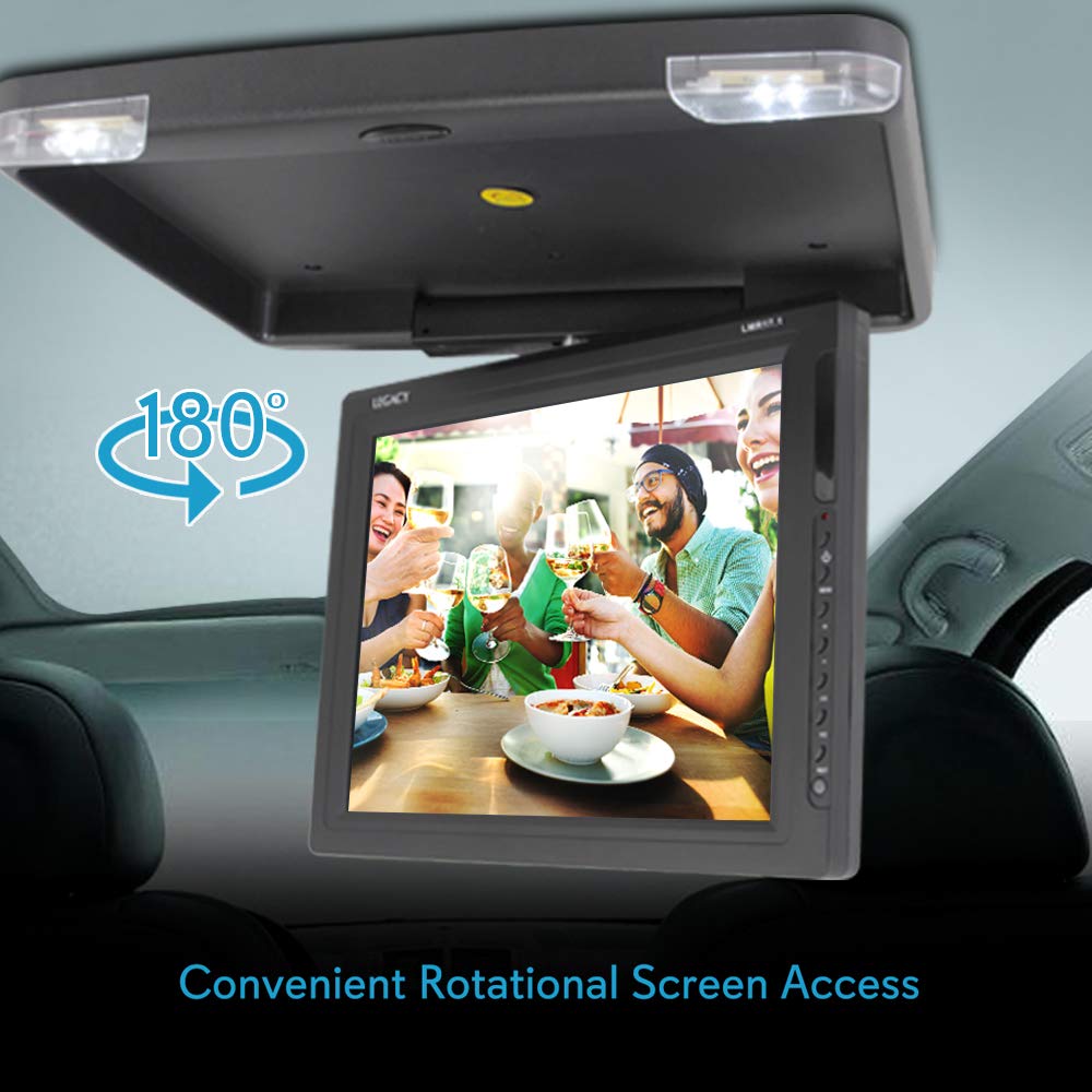 Flipdown Car Overhead Roof Mount HighResolution Allinone Display