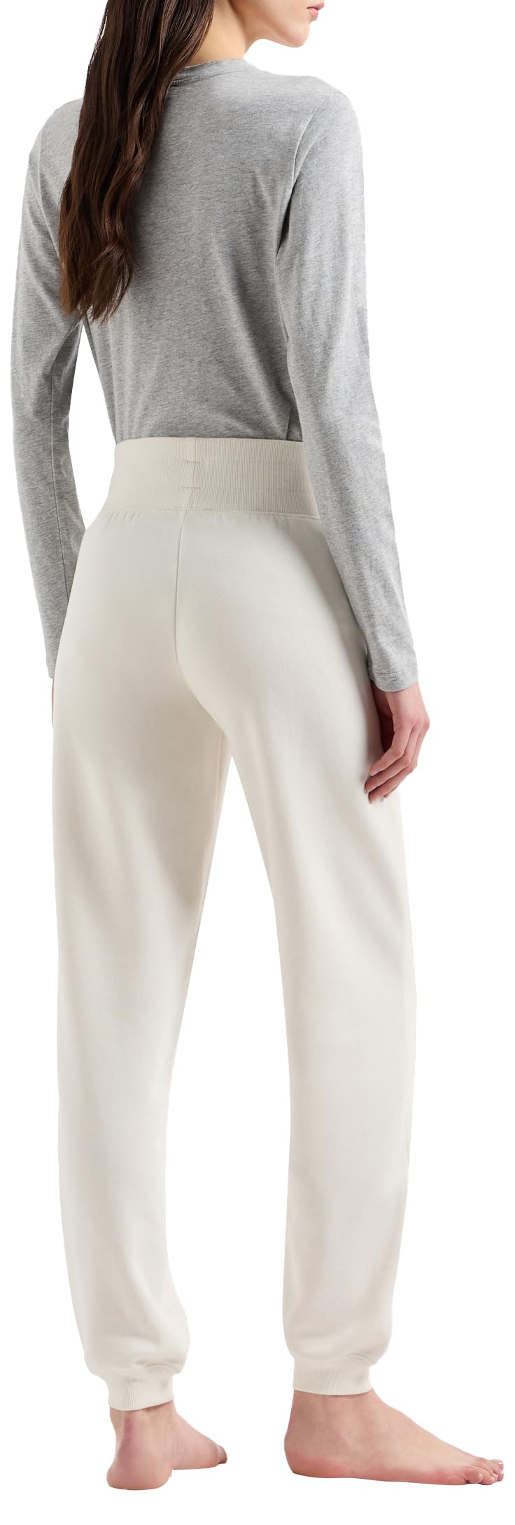 Emporio Armani Fuzzy Fleece Pants With Cuffs - sweatpants Kobiety
