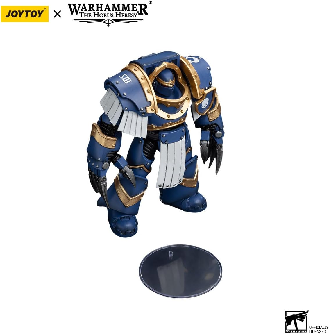 JOYTOY Action Figures Warhammer 40K 5.35inch Ultramarines Cataphractii Terminator Squad 1/18 Movable Model Collectible Figurine (Terminator with Lightning Claws)