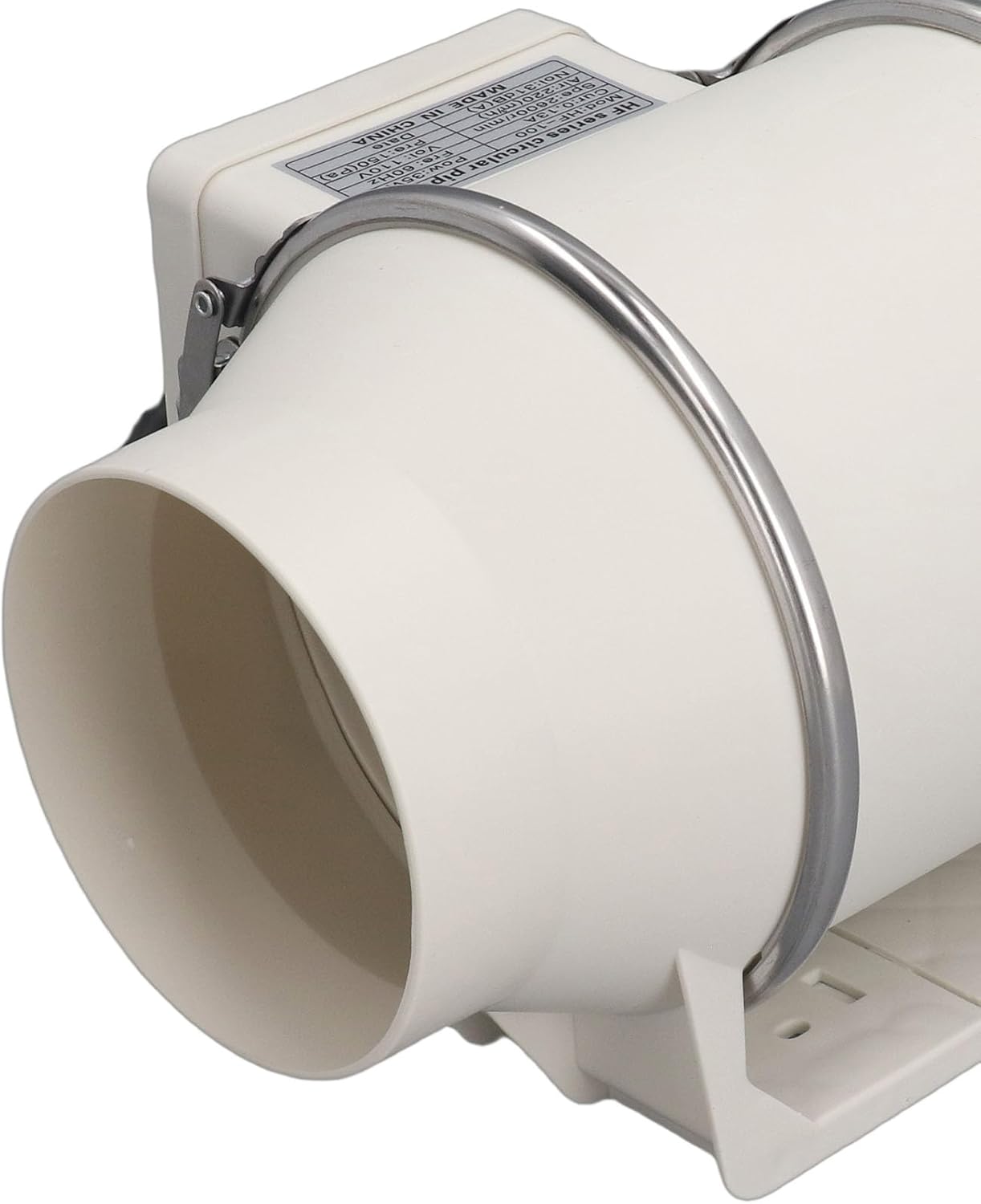 Naroote 4 Inch Duct Fan, High Efficiency Quiet Inline Ventilation Exhaust Fan, Exhaust Pipeline with Quiet Design, Ideal for Bathroom, Kitchen, Planting Tent, Hydroponics & 3D (US Plug)