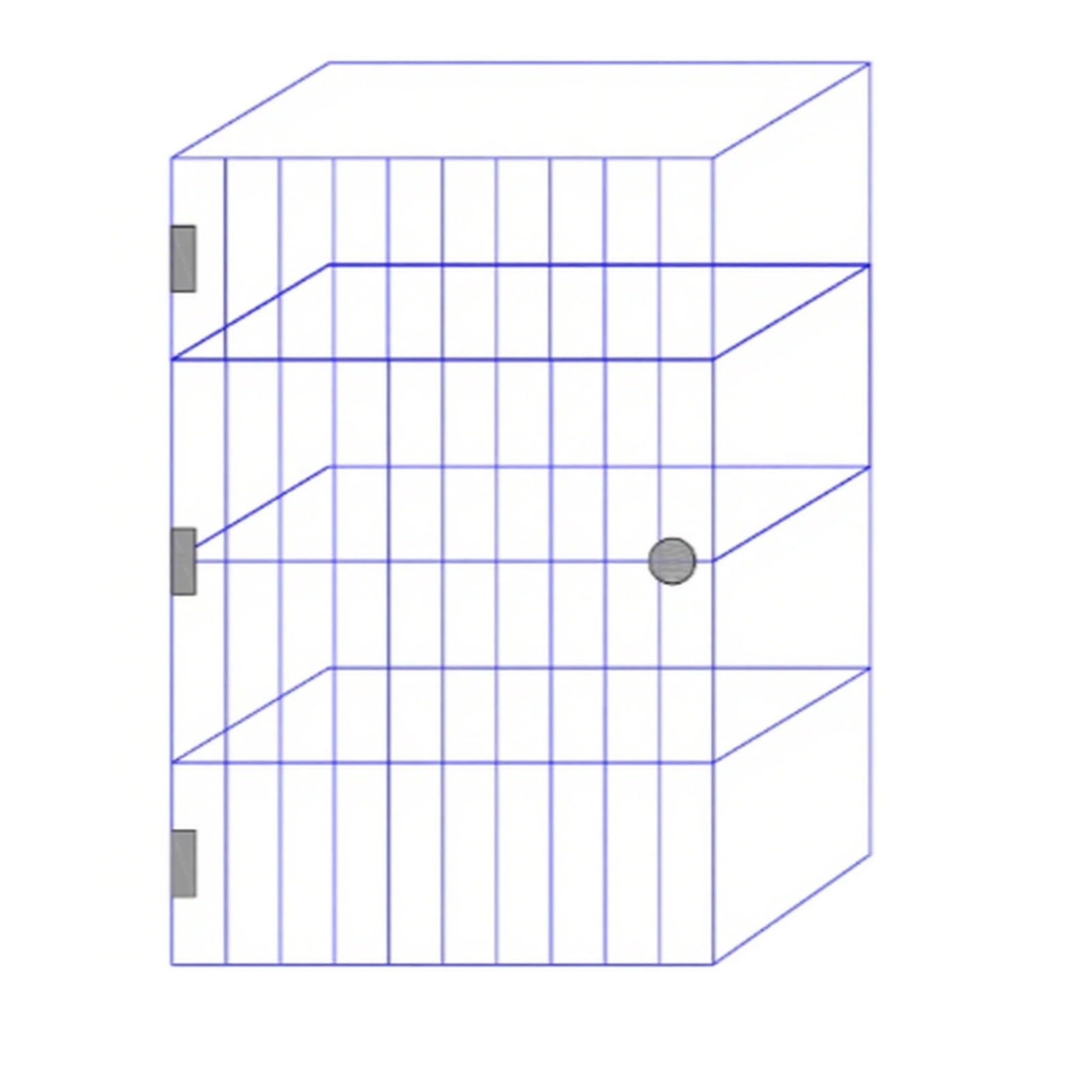 Armadietto con serratura per cellulari degli studenti, contenitore trasparente per cellulari, montabile a parete, adatto per scuole, fabbriche e uffici(40)