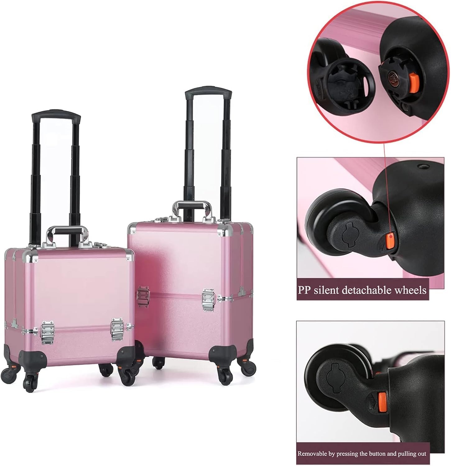 Kosmetyczka Przenośna Podróżna Kosmetyczka Wodoodporna Kosmetyczka Organizer Torba Na Kosmetyki Torba Wielofunkcyjna Kosmetyczka Podróżna Kosmetyczka Kosmetyczna, Noir, 43x22x36cm