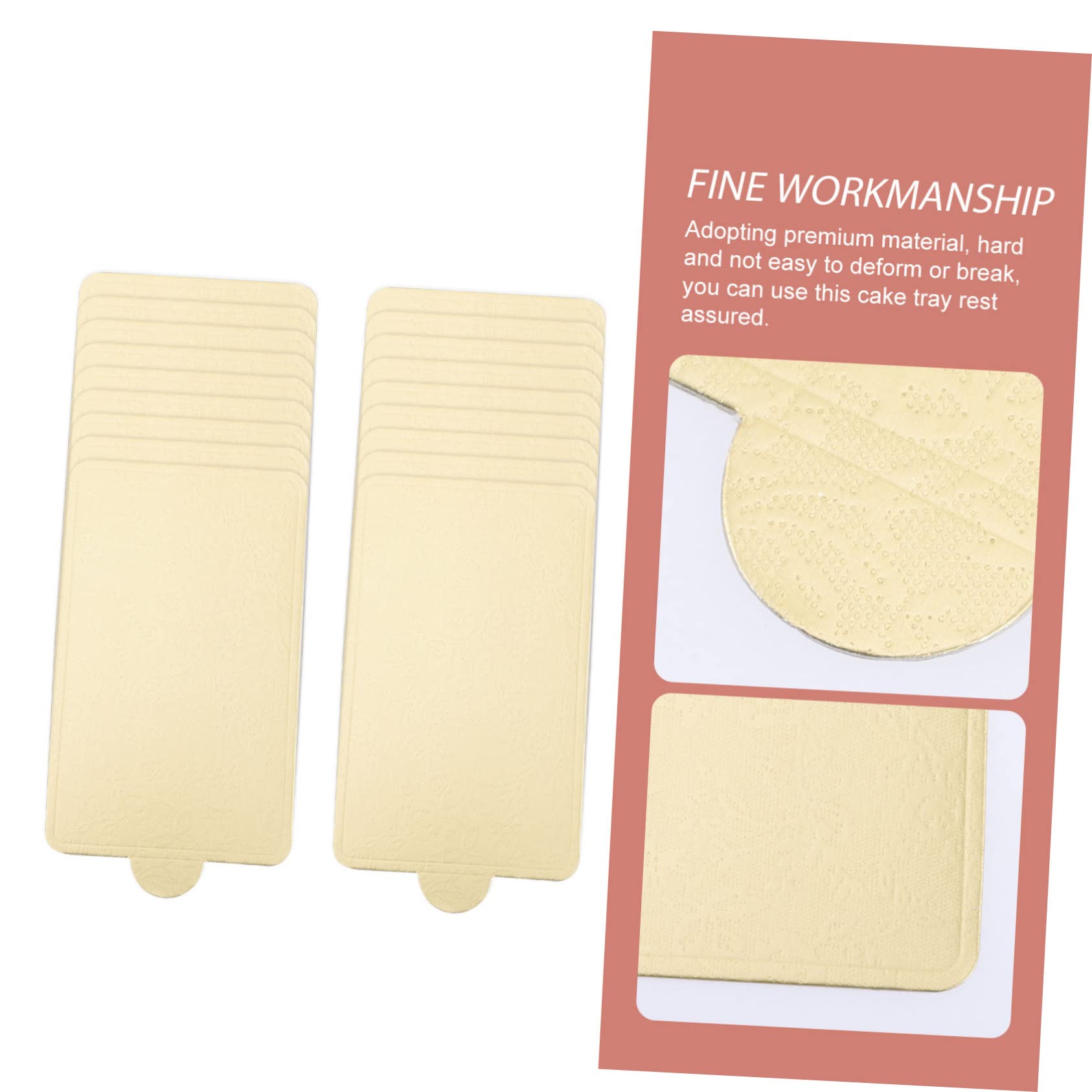 Alipis 100pcs Cake Boards Decorative Cake Display Trays Dinner Plate Table Plate Food Serving Tray Reusable