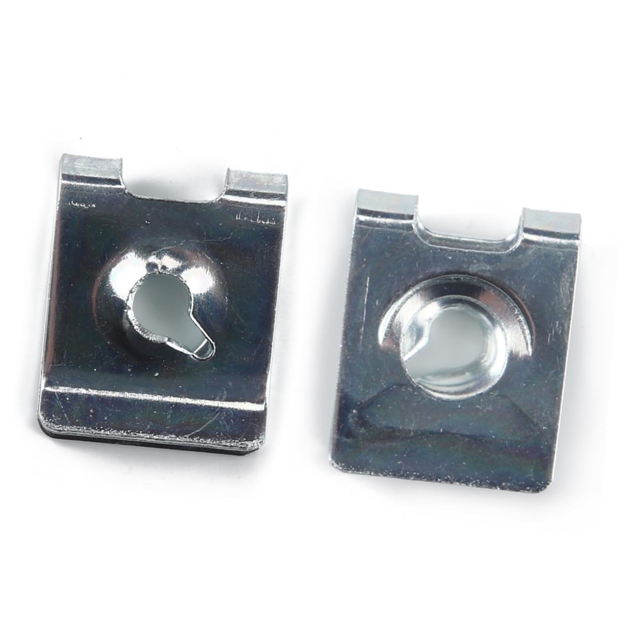 PRETYZOOM U Clips Nut Set 100pcs Zinc u Clip Fasteners No.4 Manganese Steel for Fairing Panel Dashboard