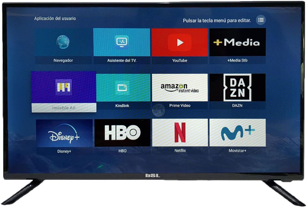 BSL, Televisore da 32 pollici | Smart TV | Sistema operativo Android 9.0 | Sintonizzatore DVBT2 | Connettività Wi-Fi e RJ45 | HD Ready | 8 GB di memoria | USB per contenuti multimediali