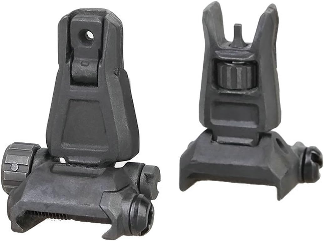 Opticsking Flip Up Front and Rear Back up Iron Sight
