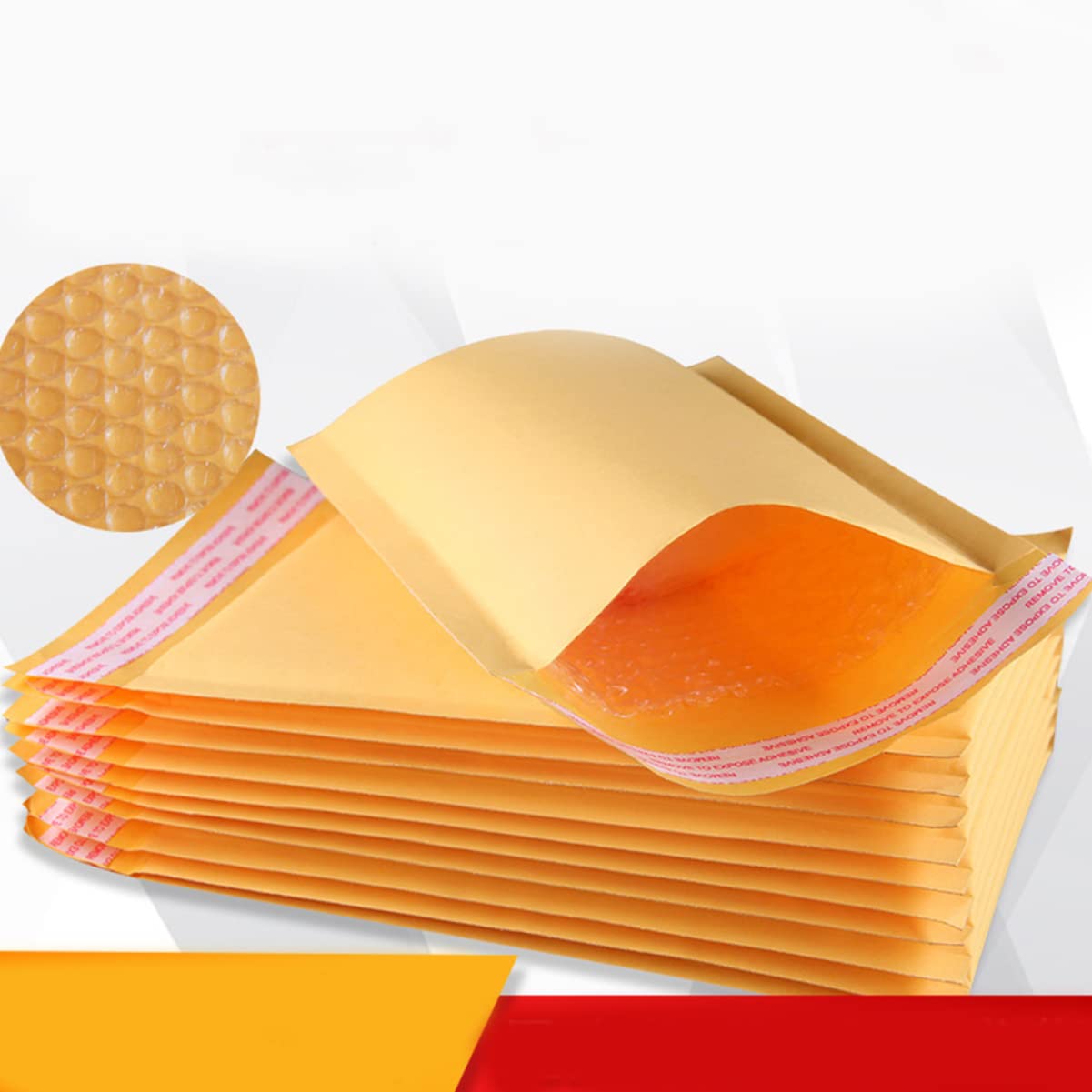 NUOBESTY Buste Imbottite in Carta Kraft e Pe 50 Pezzi Buste per Spedizioni Protezione Lettere Leggere