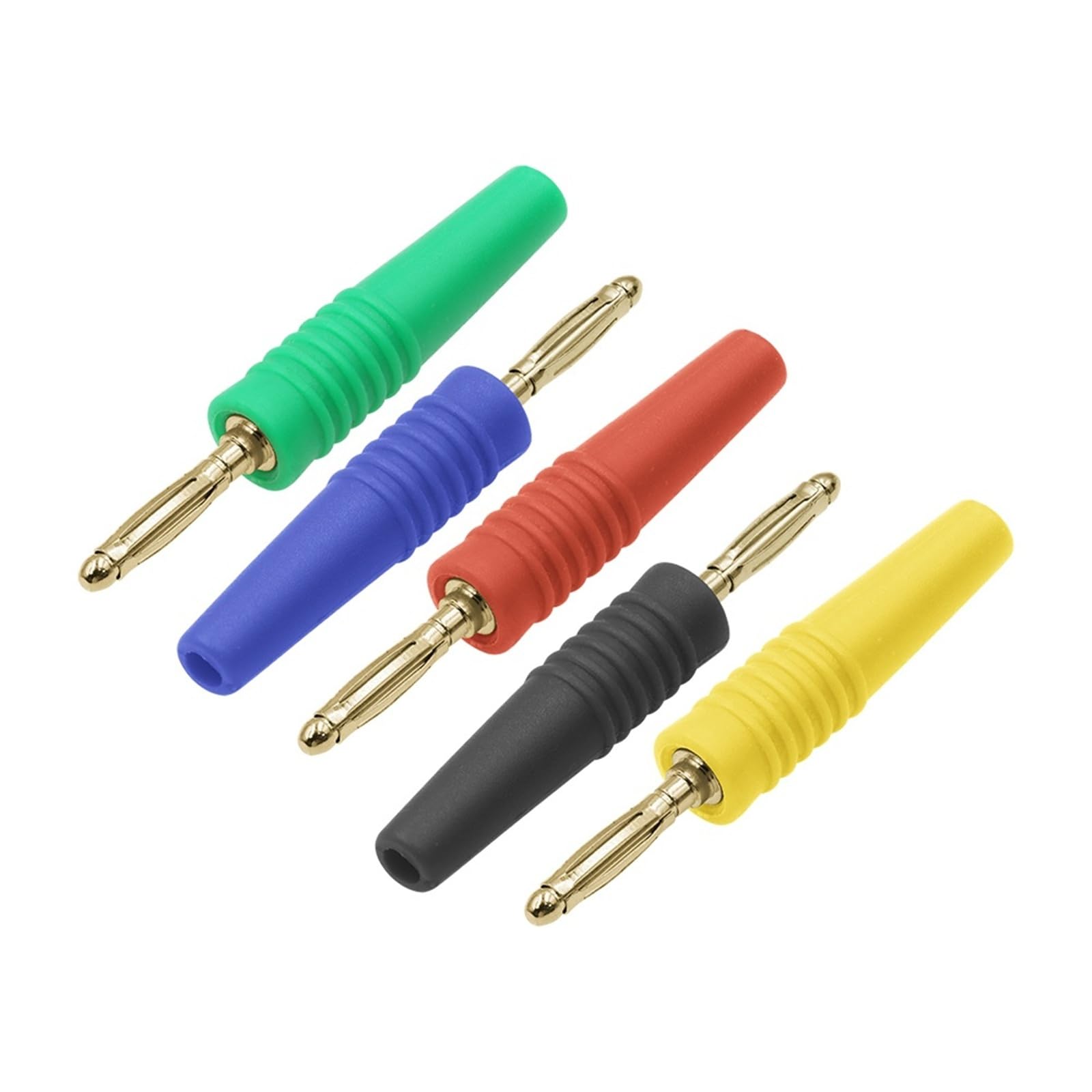 100 szt. 2 mm adapter złącza elektrycznego 5 kolorów czarny/czerwony/żółty/zielony/niebieski (7)