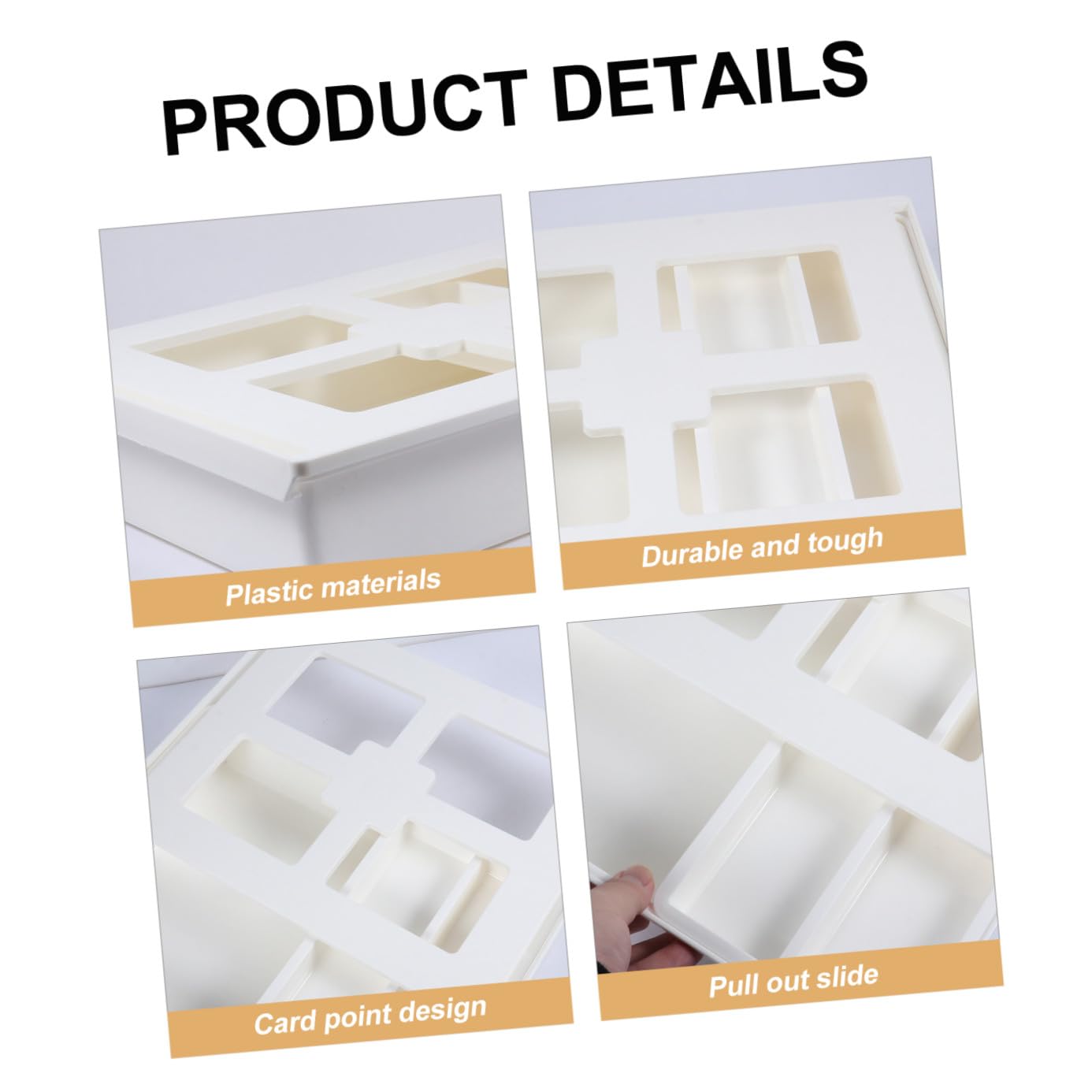 Gadpiparty Estuche Adhesivo Para Lápices Organizador De Artículos Cajón Debajo Mesa Contenedor De Papelería Caja Debajo Del Escritorio