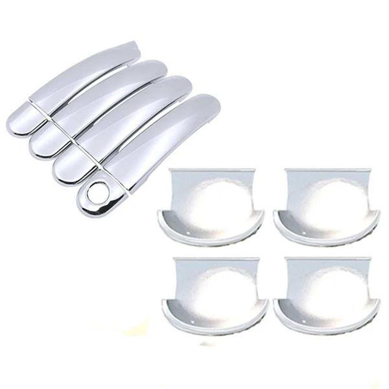 NOHEEU Car Exterior Door Handle Cover Decorative Replacement for Passat B5 .5 MK5 1996-2005(Style 3)