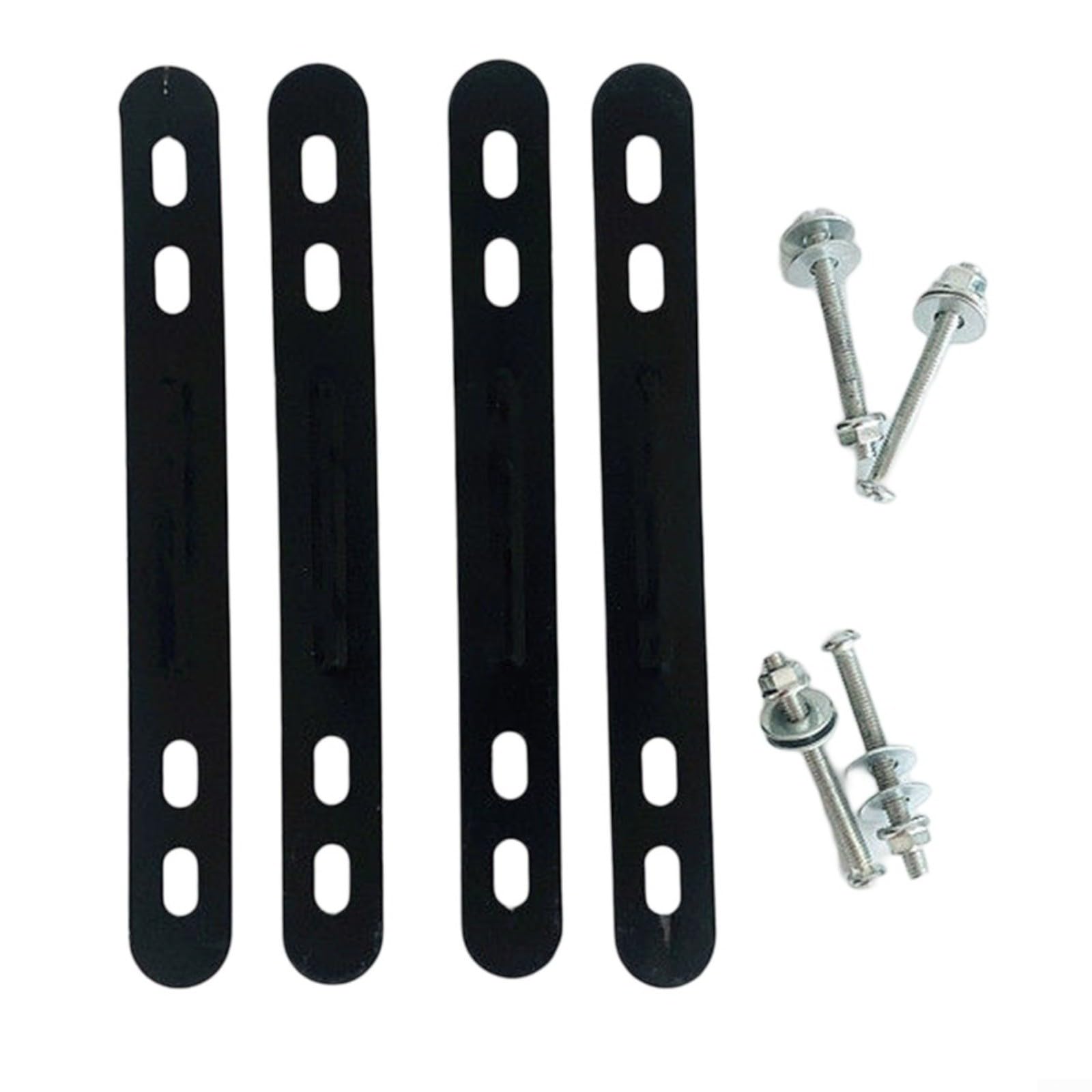 GLFLOW Mounting Brackets Basket Adapter Steel Rear Rack Mount Holder Support Bracket For Electric Bicycle Scooter Folding Bikes Black Silver(silver)