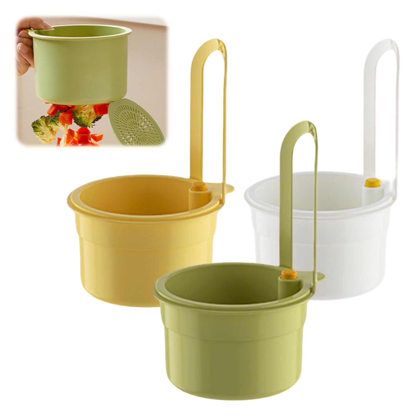 3 Count Siebkorb Für Spülbecken Edelstahl -Abflus Produktbild-Vorschau 5