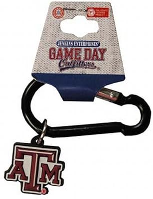 NCAA Texas A & M Aggies PVC Carabiner Keychain