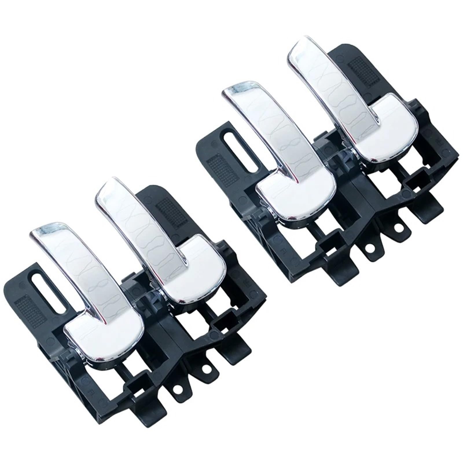 Ouokchm 2 Left And 2 Right Car Interior Door Handle For Nissan For Qashqai J10 2007-2013 Door Handle Car Interior Left Or Right 80670Jd00e 80671Jd00e(2 Left And 2 Right)