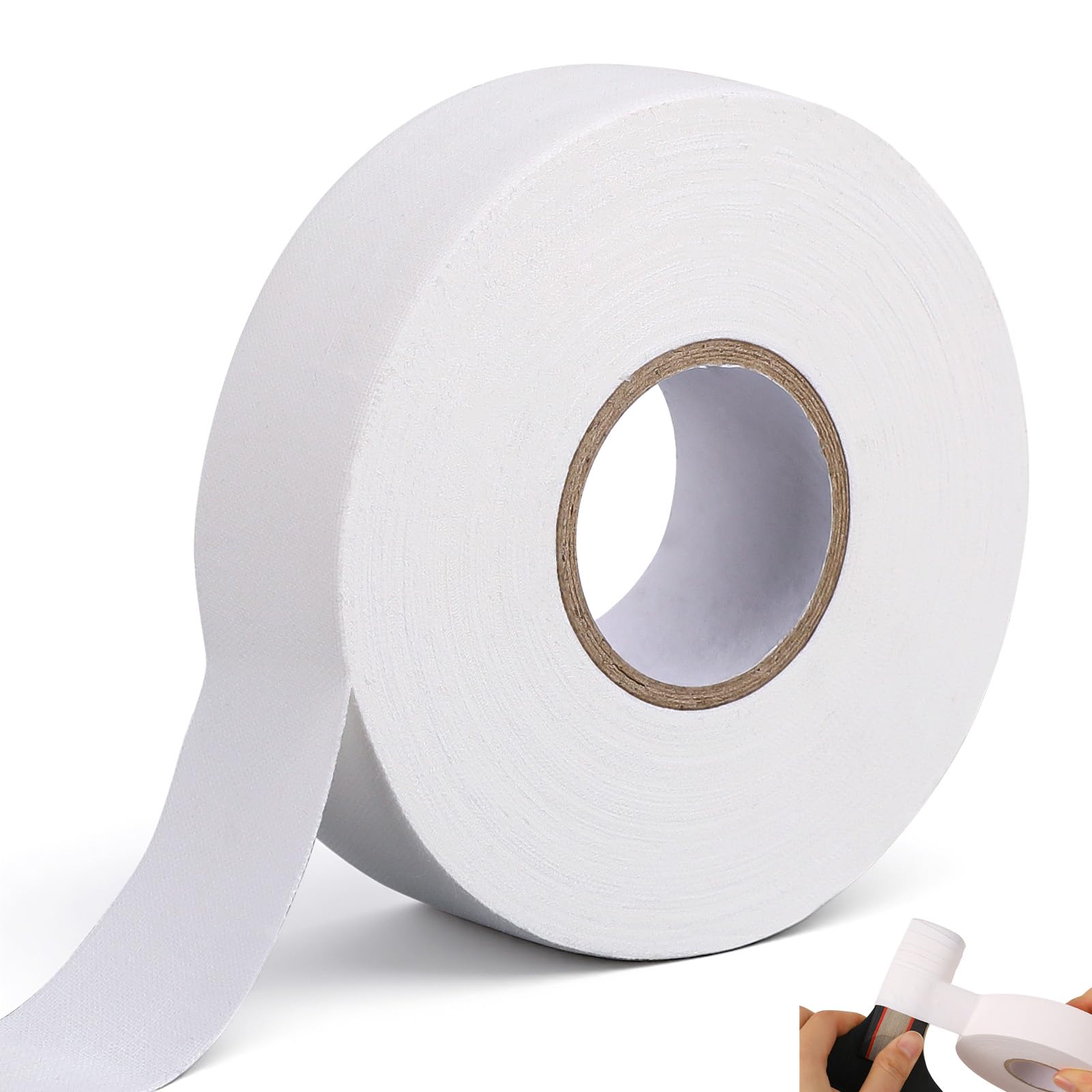 Zelphvt Hockey Tape, 2.5cm*25m Non Slip Hockey Grip Tape Anti Slip Hockeys Stick Tapes Sweat Absorbent Grip Cloth Tapes for Hockeys Squash Racket Badminton Grips Skipping Rope Fishing Rod