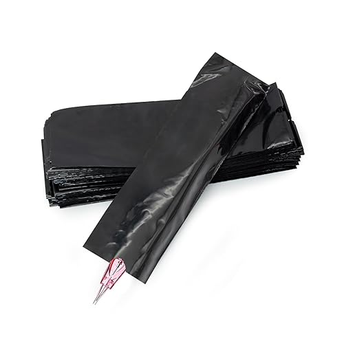 Miniatura 3 de 200 fundas para máquina de bolígrafos PMU, fundas para máquina de tatuaje, bolsa de película desechable para cartuchos de tatuaje, empuñaduras de