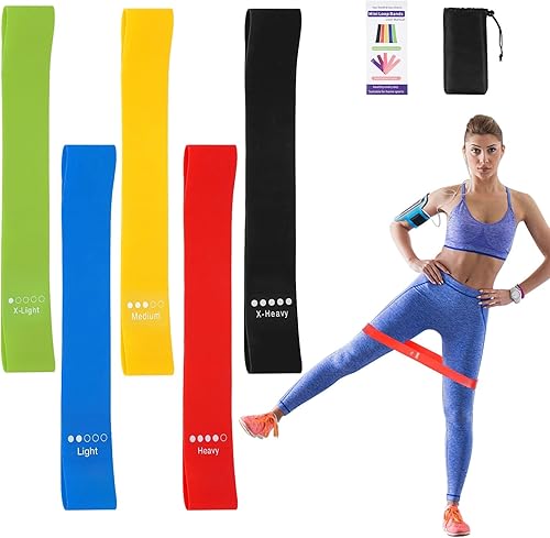 Bandas de ejercicio de resistencia multiusos  Compañero de ejercicio perfecto para fitness, estiramiento, entrenamiento de fuerza, terapia física,