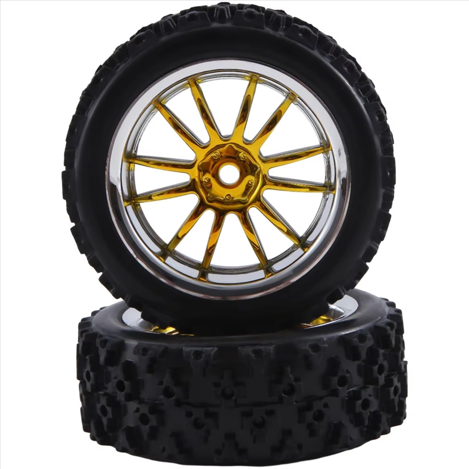 Compatibile Con 1/10 RC Accessori Per L'aggiornamento Dell'auto 4 Pezzi Cerchi Esagonali Da 12 Mm E Pneumatici In Gomma 2,59 Pollici RC Modelli Pezzi