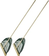 Eurocatch Filet à crevettes XL - 40 cm de large - Manche en bois de 130 cm de long - Filet de fossé - Filet de pêche