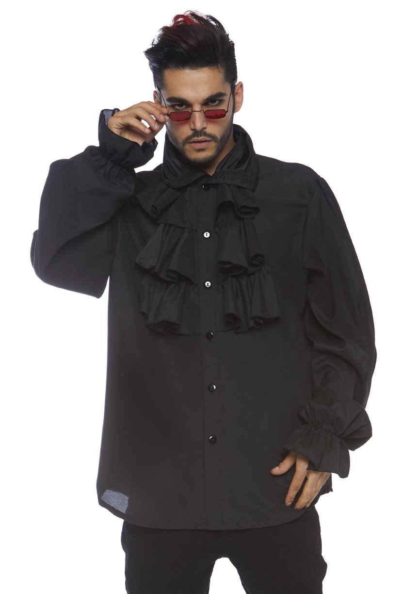 Leg Avenue Men's Costumes Pirate Shirt with Ruffles